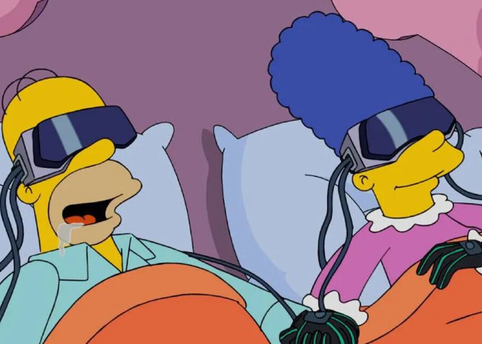 Lo volvieron a hacer: Los Simpson predicen el uso de los Apple Vision Pro en las calles de los Estados Unidos